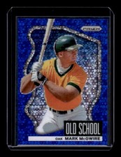 2022 Panini Prizm Old School Prizms Blue Donut Circles #7 Mark McGwire /199