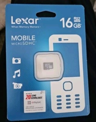 Lexar 16GB micro SDHC  LSDMI16GASBNAC6