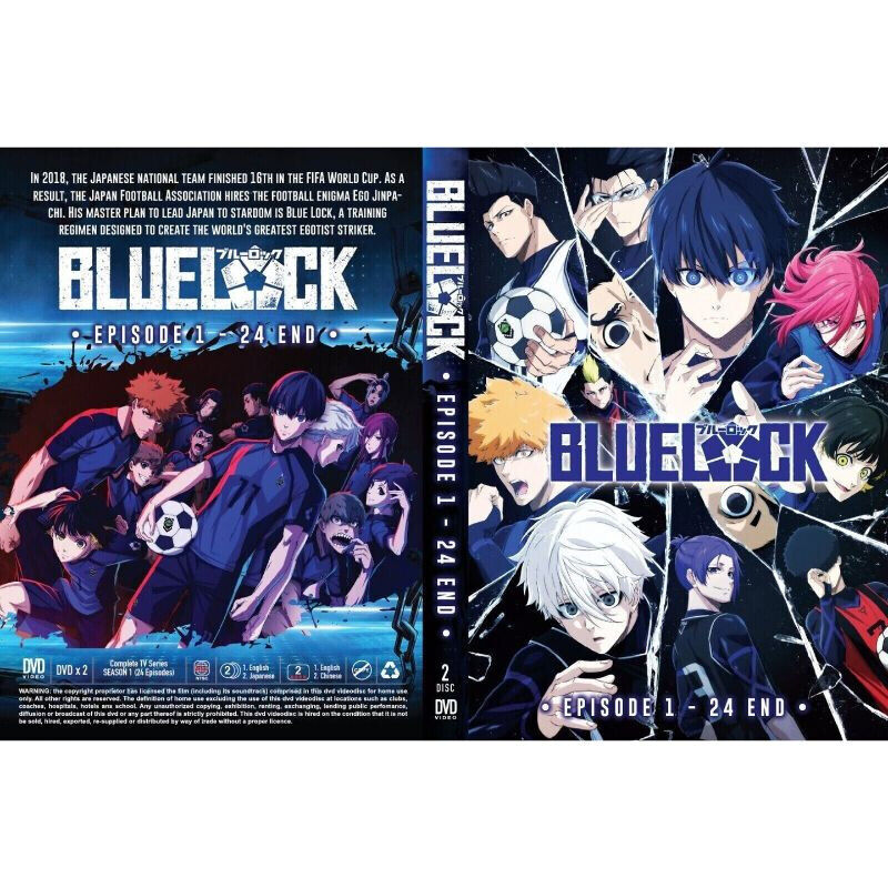 Blue Lock (BlueLock) Vol.1-24 End Complete Anime DVD English Dub