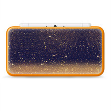 Skins Decal Wrap for Nintendo 2DS XL - gold dust lens flare glitter