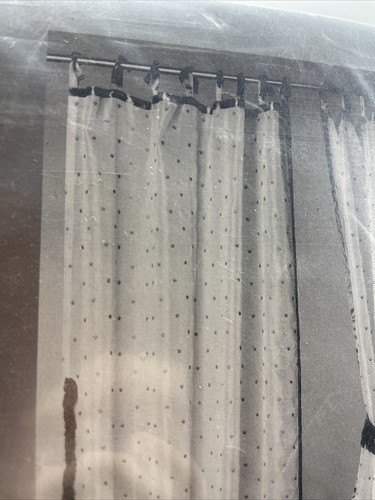 IKEA Sagan Krona Curtains Pair Gold Crowns Princess Tie Backs White Gold 47x89" - Picture 9 of 15