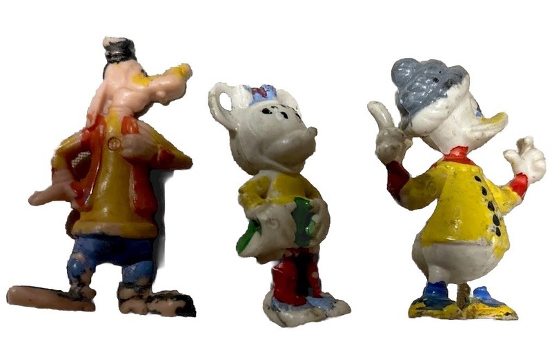 Made In Hong Kong Figurines Hard Plastic Antique