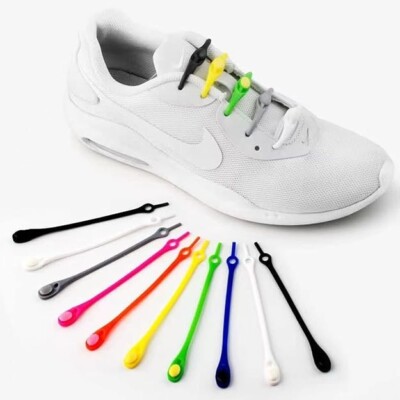 Elastische Schnürsenkel ohne binden Erwachsene Kinder Sneaker Spitze Faul Einfach Schnürsenkel ohne Binden UK