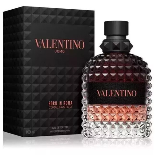 Valentino Uomo Born In Roma Coral Fantasy 3.4 oz EDT Cologne for Men New In Box
