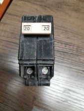 Cutler Hammer 20 Amp 2 Pole Circuit Breaker CHF220 CH220, 20A Plug On, Tested
