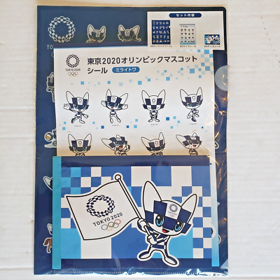 Tokyo Olympics 2020 Stationery Set Miraitowa Stickers Japan