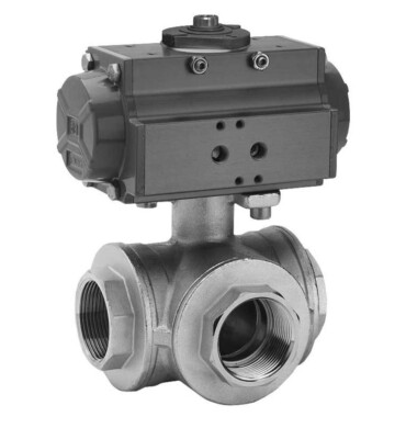 8P008505, pneumatisch s/wirkend - 3 Wege - t portiert - 3/4 | Camozzi