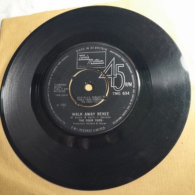 The Four Tops 'Walk Away Renee  / Mame' 7'' Single TMG634 Tamla Mowtown 1966