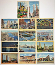 14 lot Vtg New York City Linen Postcards 1930...