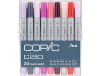 2 Bis 12X Copic Marker Ciao, 36Er Set E - Mengenrabatt