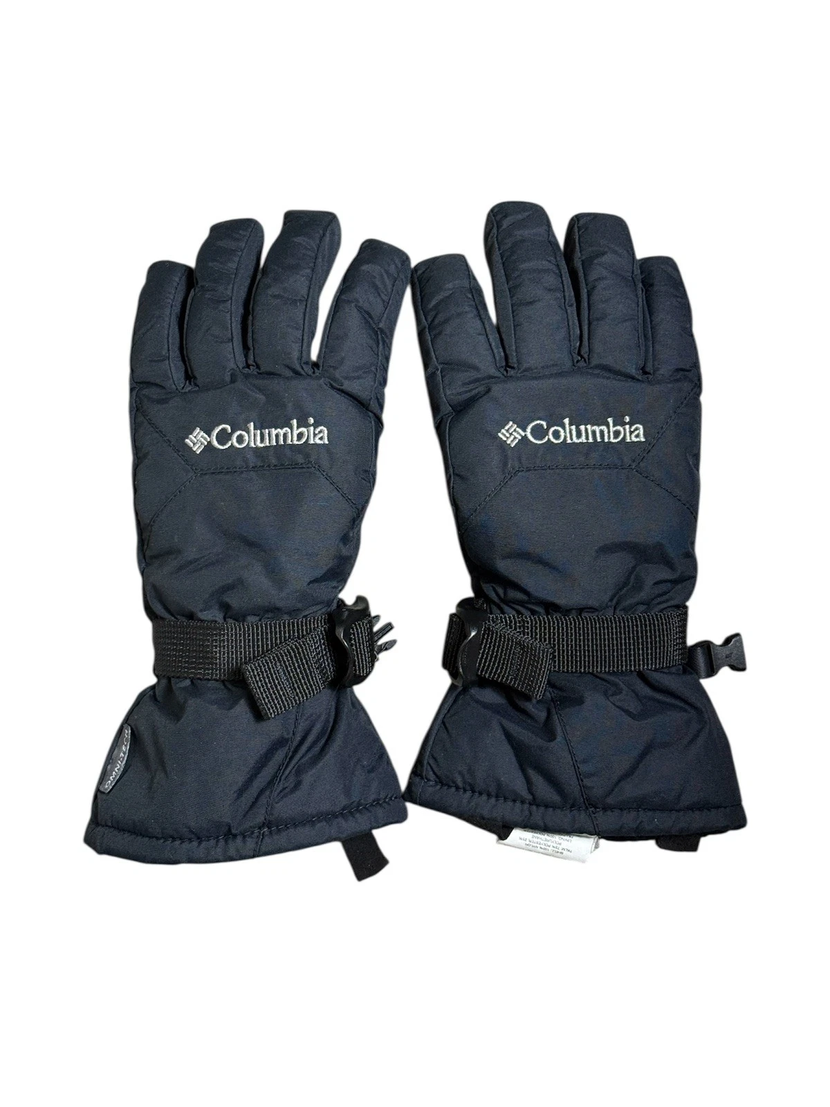 Columbia Size S Youth Unisex BLK Omni- Tech Adjustable Insulated Winter Gloves