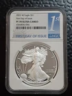 2022 W $1 PROOF AMERICAN SILVER EAGLE NGC PF70 FIRST DAY OF ISSUE