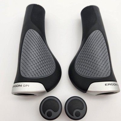 Ergon GP1-L Evo Large Ergonomic Bicycle Handlebar Grips Black/Gray NO PACKAGE