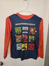 Super Mario Kart Basic Fleece Pajamas Sleepwear Boys PJ Set size 10/12