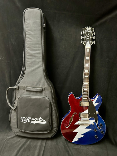 D’Angelico Limited Edition Grateful Dead Semi Hollow Electric Guitar With Case