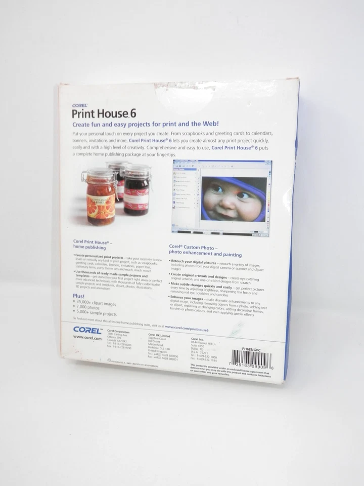 Corel Print House 6 Big Box Software • Design Publish Photo CD-ROM Windows XP - Image 3 of 4