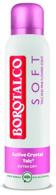 BOROTALCO SOFT deodorant spray Powdery Pink Flower Scent 150ml-FREE SHIPPING