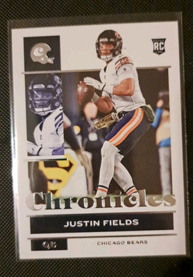 Panini Chronicles Football 2021 Justin Fields RC Bears #19 NFL Trading Card
