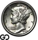 1929-D Mercury Dime Full Split Bands, Lustrous Solid Gem BU++ FSB