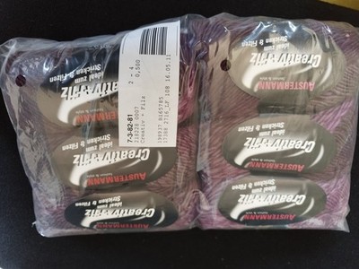 Austermann Creativ Filz Filzwolle Pack lila/grau, Stricken/Filzen 10 x 50 g