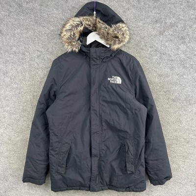 The North Face Jacke Herren Medium Schwarz Zaneck Dryvent Parka Fell Kapuze Mantel