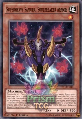 1st Ed Superheavy Samurai Soulbreaker Armor NECH-EN012 Yugioh