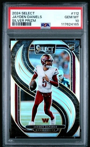 2024 Panini Select - Premier Level Jayden Daniels #112 Silver Prizm (RC)