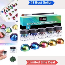 Chameleon Mica Powder 5 Colors 4g Intense Color Shift Pigment for Epoxy Resin