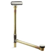 Kohler K-7271-BN Clearflo Slotted Overflow Brass Bath Drain w/Toe-Tap Stopper