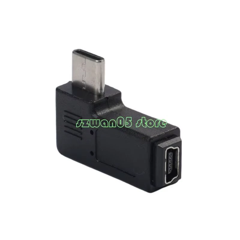 H7Be Mini USB a USB C Converter Da 90 Gradi Tipo C Maschio a Mini Adattatore Fem - Immagine 2 di 4