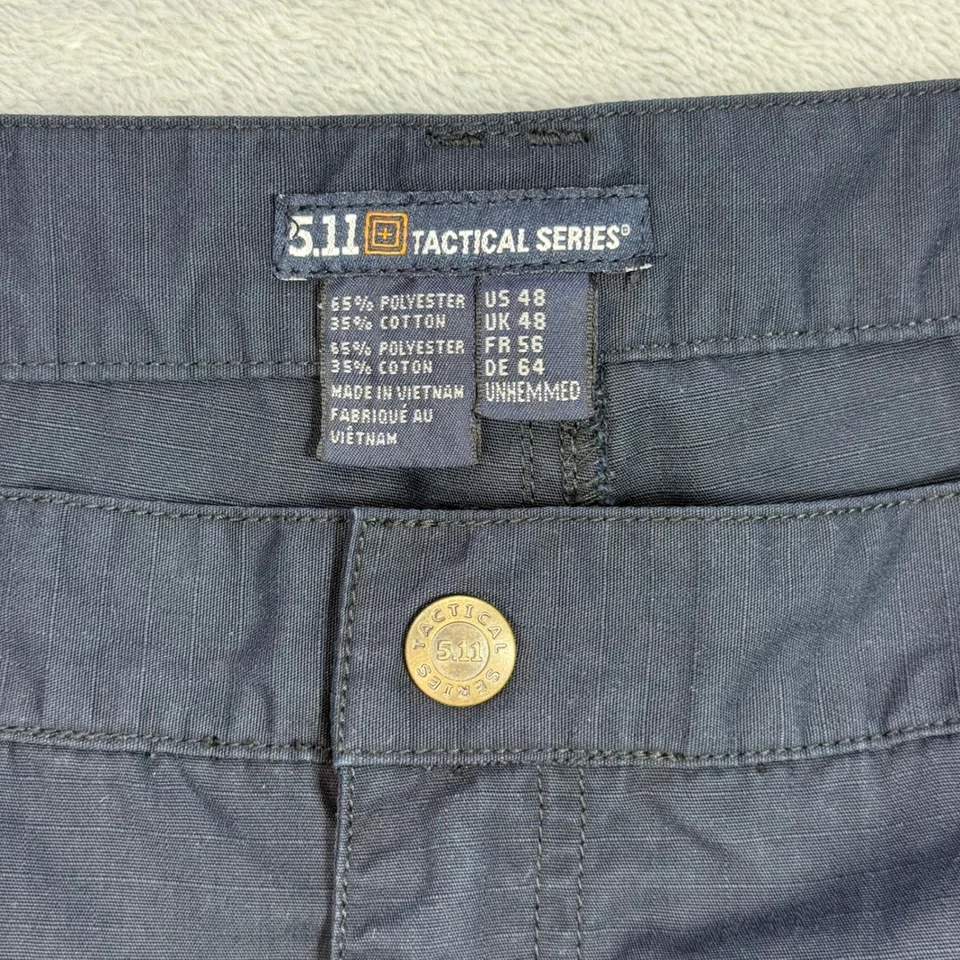 Pantalones cargo 5.11 Tactical Series para hombre azul marino trabajo utilitario bolsillos talla 48 Foto 3 de 4