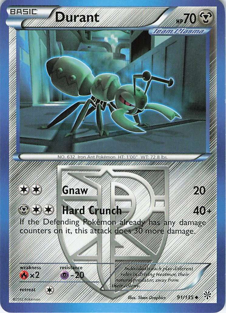 Durant (Team Plasma) (92) - Plasma Storm (PLS) 92/135 / Uncommon