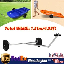 Boat Trailer Dolly Aluminum Alloy Inflatable Boat Kayak Sailboat Trailer Mover