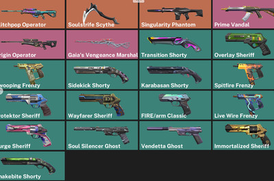   AP   1 Knife / Soulstrife / 21 Skins   Level: 216   Agents: 20  
