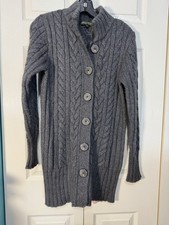 Eddie Bauer Women's Cardigan Sweater Gray Size Medium