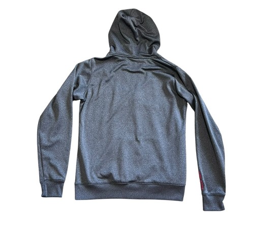Under Armour Hoodie Womens Size SM Charcoal Gray Pink Logo - Picture 4 of 5