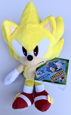 Sonic The Hedgehog 35th Anniversary Super Sonic Plush New With Tags 9 