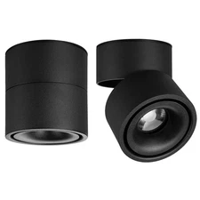 LED Ceiling Spotlight-Indoor 360°Adjustable Surface Mounted 10W COB Ceiling D...