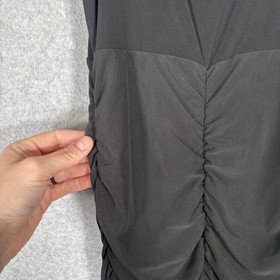 Mesh Ruched Bodysuit Jumpsuit Small Catsuit Scrunched Leg Dance All Night Sexy