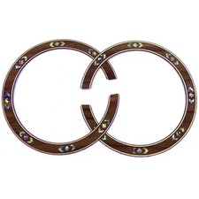1x Guitar Rosette Abalone Rosewood Inlay Luthier Inlay Acoustic B63