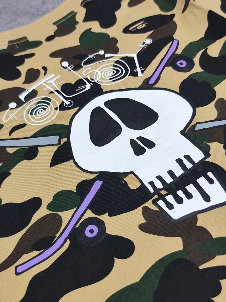 Stussy x A Bathing Ape Collaboration 30th anniversary light khaki camouflage S - Image 3 of 4