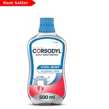 Image of Cool Mint Daily Gum Care Mouthwash 500ml - Alcohol-Free Fluoride Protection