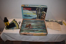 HTF Vintage 1950's Barzim Atomic Submarine Torpedo Toy Skill Game with Box