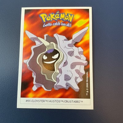 #91 Austos  Dunkin Boomer Sticker Pokemon Karte Jahr 2000 Pokémon Card Vintage