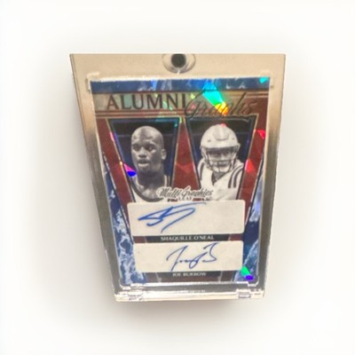 2022-23 Leaf Multi Graphics Joe Burrow Shaquille O Neal #1/15 Dual Auto Alumni