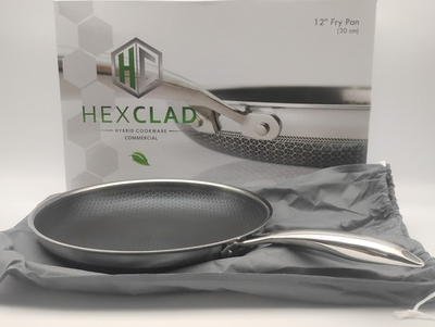 #ad #ad HexClad Hybrid Non Stick 12 inch Frying Pan HEX12PAN Hybrid Cooking Pan New $139.95