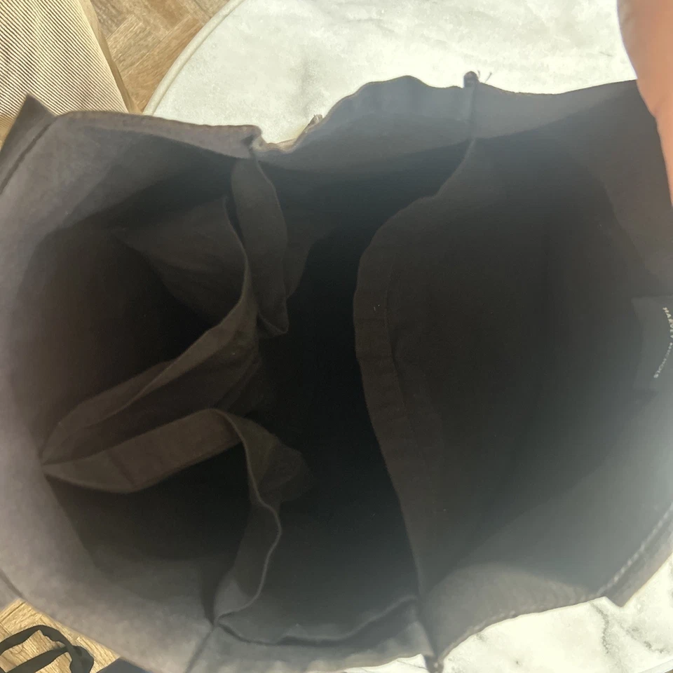 Harvey Nichols Black Canvas Tote Shoulder Bag Pre-loved Good Condition - Image 4 of 4
