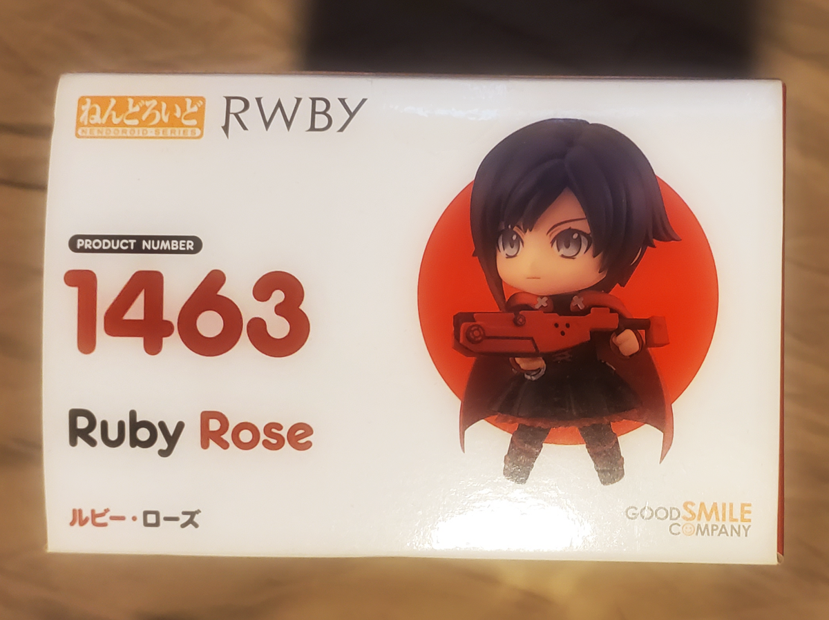 Ruby Rose RWBY Nendoroid 1463 Good Smile Poseable Figure