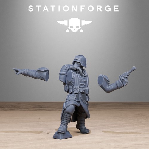 Imperial Soldiers of the Grim Guard, Death Division, Rocketeers Korps x 10 - Picture 2 of 12