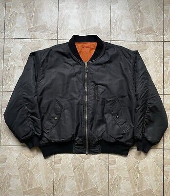 Vintage 90s Flight Bomber MA-1 USA Double Sided Military Vintage 90s Flight Bomber MA-1 USA Double Sided Military